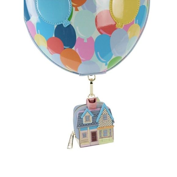 Loungefly Up Balloon House Figural Crossbody Bag With Coin Purse - Picture 2 of 7